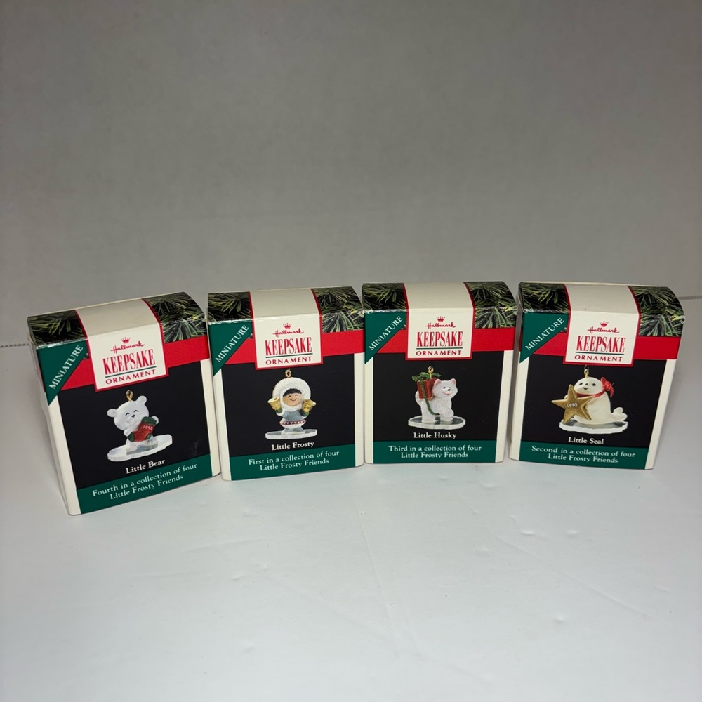 Hallmark Keepsake Miniatures “Little Frosty Friends Collection” Set of 4
